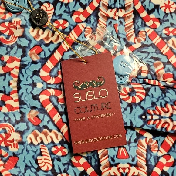 Suslo Couture Holiday Sports Coat sz M-40 - Picture 2 of 5